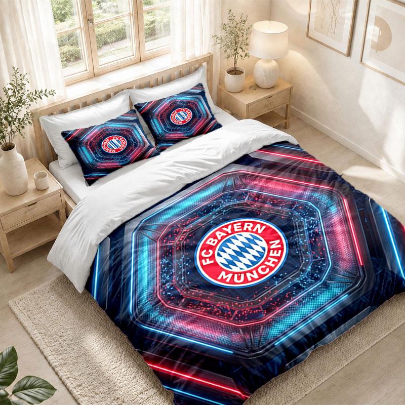 Sada povlečení 1 povlak na přikrývku 2 povlaky na polštář Potisk Bayern Mnichov Ložnice Domácí dekorace
