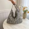 High-End Women'S Bags, Fashionable Contrasting Colors, Large-Capacity Student Shoulder Bags, Leopard Print Tote Bags.