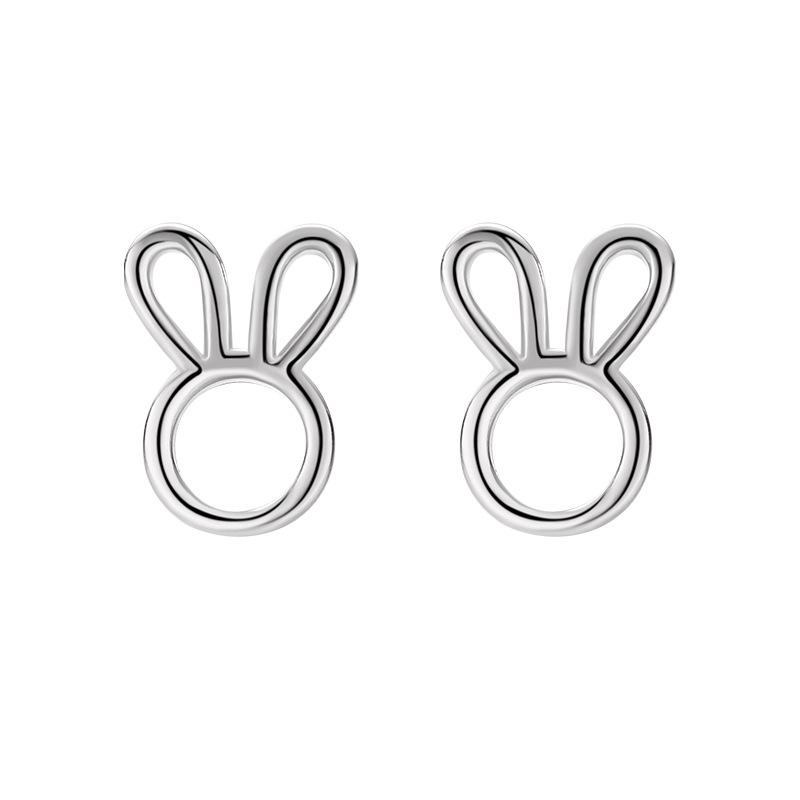 

Милый полый кролик, изысканно подходящий для ежедневных поездок на работу, универсальные серьги
