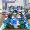 Digimon Characters Bedding Set, 1 Duvet Cover & 2 Pillowcases, Cozy Bedroom, Great Gift for Anime Fans