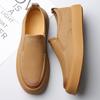 Fashion Fashion Men's Casual Leather Shoes Men Slip-on Loafers Mens Comfortable Driving Flats