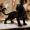 Panther Figurine Modern Homes Decors 3D Printed Animal Statue for Office Gaming Room Desktop Shelf Display Ornament