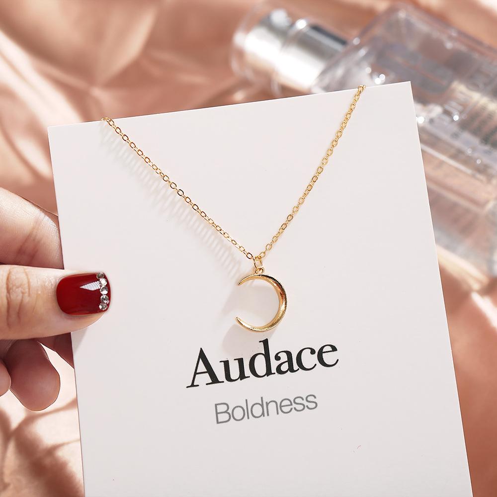 Fashion Simple Double Layer Star Moon Charm Necklace Delicate Clavicle Chain Zircon Necklace For Women Jewelry