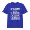 Fathers Day T shirt Mens Funny for father from daughter Funniest fathers Christian Humor tee vintage Washed Soft Stretched
