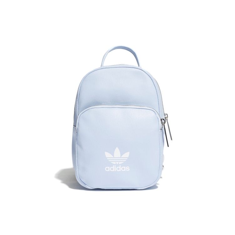 Adidas Originals Mini Logo Sports Casual Simple Backpack Unisex Backpack Baby-Blue DU6810 Mini