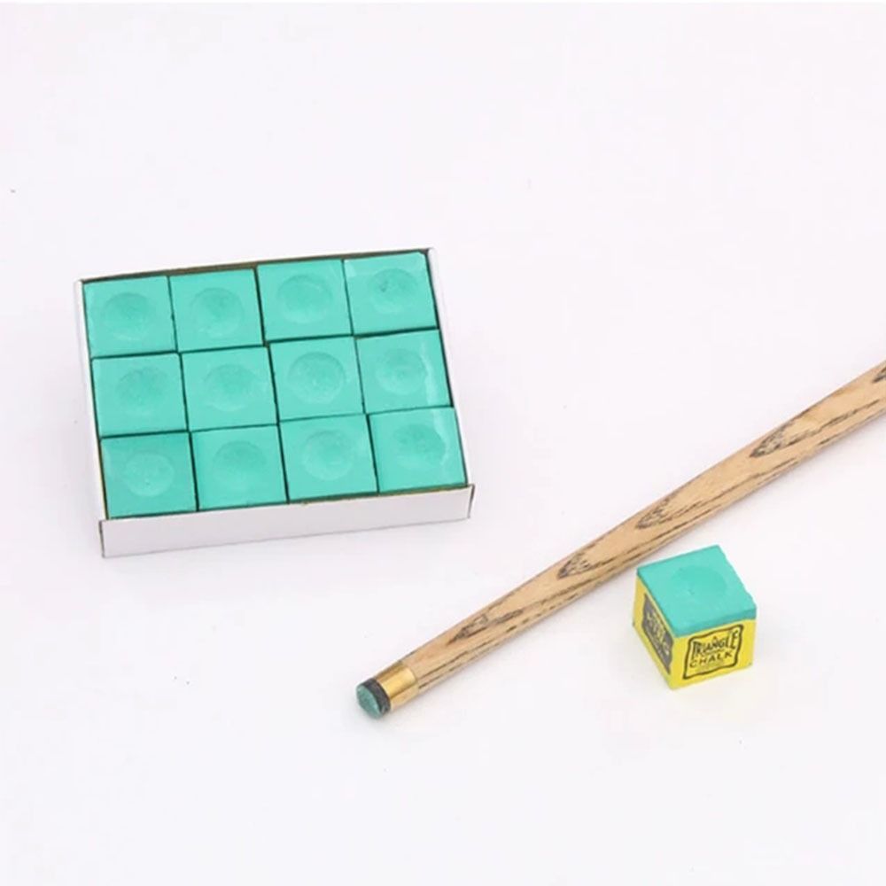 1 шт. Нескользящий мел для кия Новая наклейка на кий для пула Карбонат кальция Мелки для бильярда Настольный спорт Синий/Зеленый Аксессуар для снукера Кий для бильярда