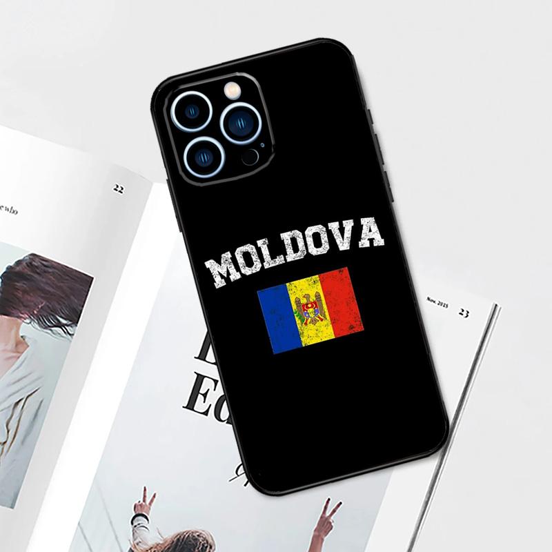 Moldova Flag Case For iPhone 17 Pro Max 14 13 12 11 15 16 Pro Max mini 15 Plus 16e 17 Air Phone Cover
