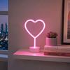 Pink Light LED Neon Light USB or Battery Operated LED Neon Sign Neon Desk Lamp  Wedding Decoration