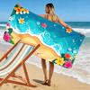 Tropical Beach Floral Design Towel Beach Towel Quick-drying for Travel Outdoor Sports Jogging Beach and Swimming