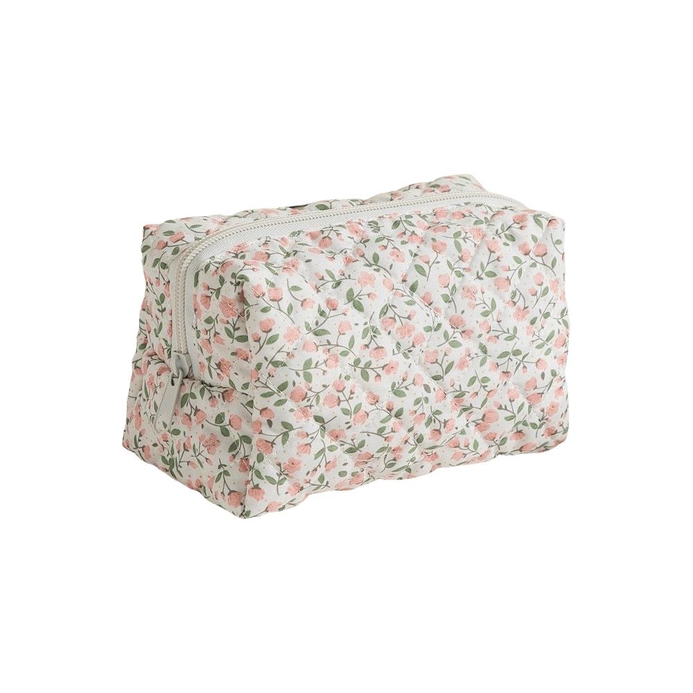 Large Capacity Cosmetic Bag Quilted Makeup Storage Bag Aesthetic Toiletry Bag Travel