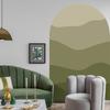 Wall Decal Boho Style Gradient Color Block Arch Removable Adhesive DIY PVC Home Indoor Wall Paper Sticker Household Supplies