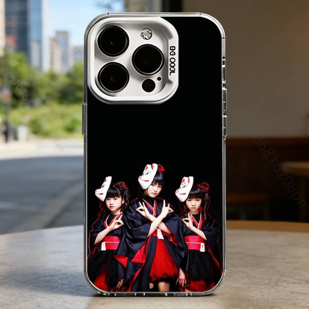 B-BABYMETAL R-Rock Band White Shockproof Phone Case For iPhone 17,16,15,14,13,12,11,Pro,XS,Max,Plus,Mini,SE