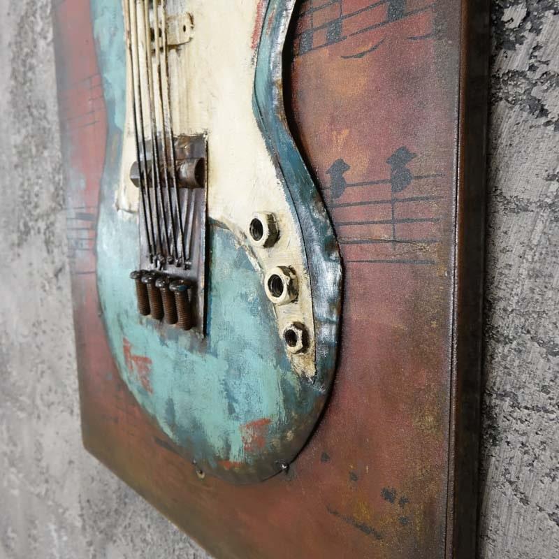 3D metal picture LOFT BLUES MUSIC 40x60