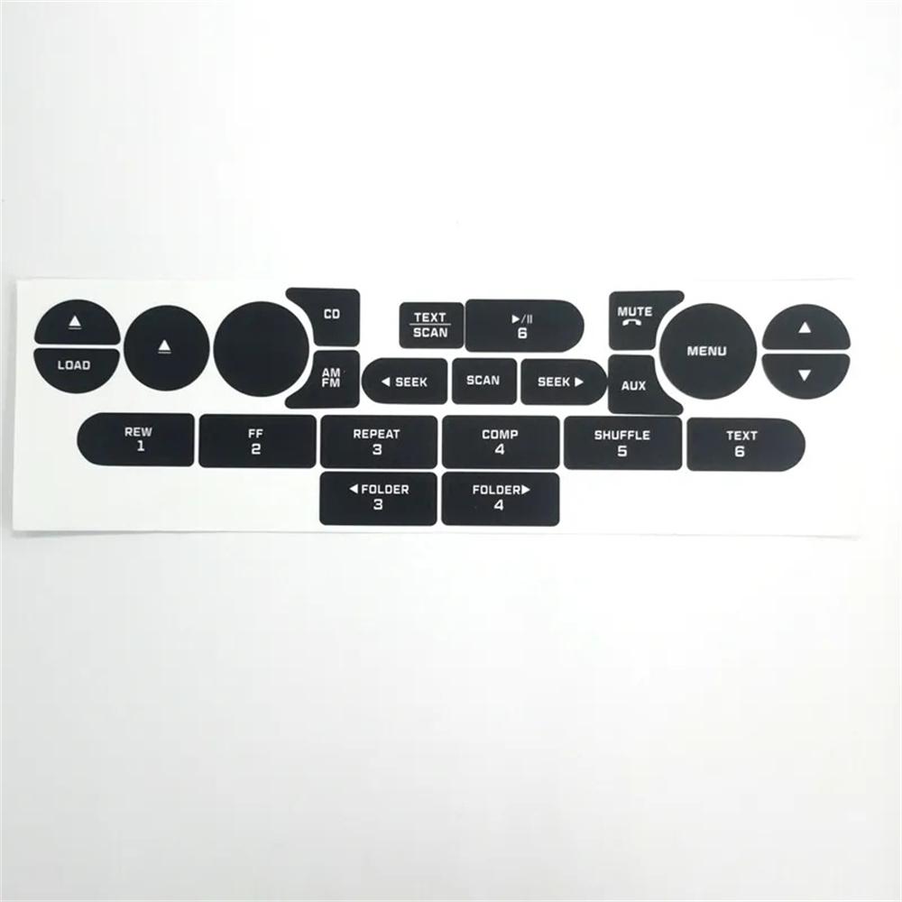 

New Radio CD Button Repair Cover Sticker Decal Kit For Ford Mustang 2005-2009