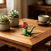 3D Printed Lizard Figurine Funny Lizard Meme Ornament Tabletop Green Lizard Collectible for Desk Living Room Bedroom Decor