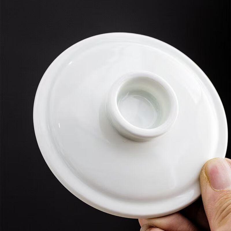 Jingdong Zhizao White Ceramic Tea Cup Set