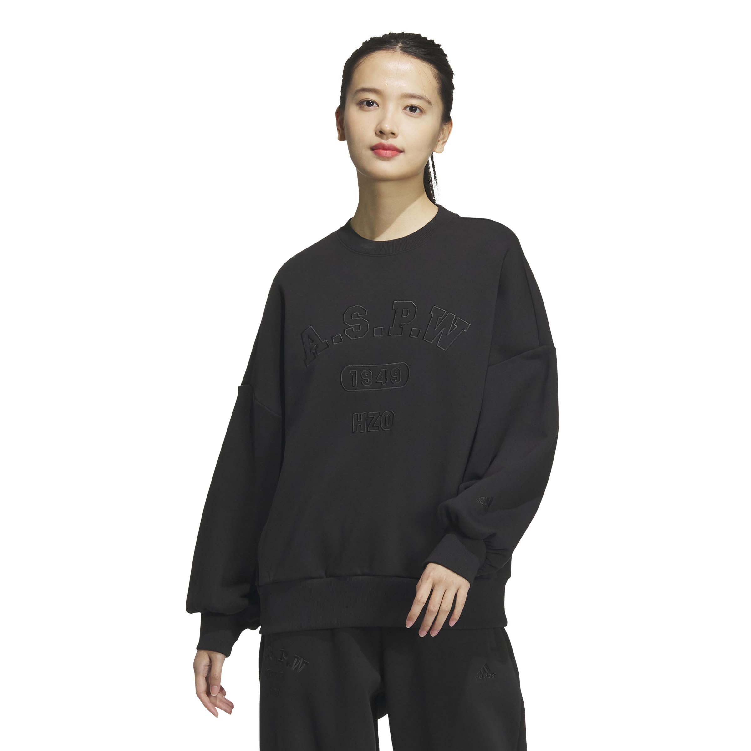 

Adidas KTX45 College Fleece Black Size S Women s Loose-Fit Hoodie, (JG3818),