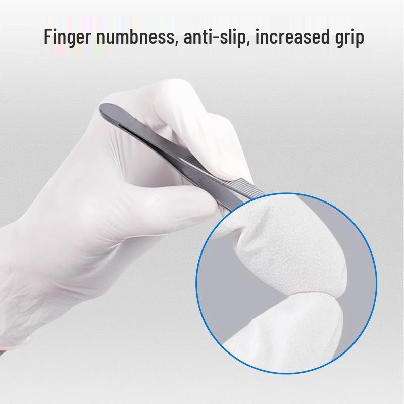 Inco Durable Thick White Nitrile Kitchen & Dishwashing Gloves - Food Grade