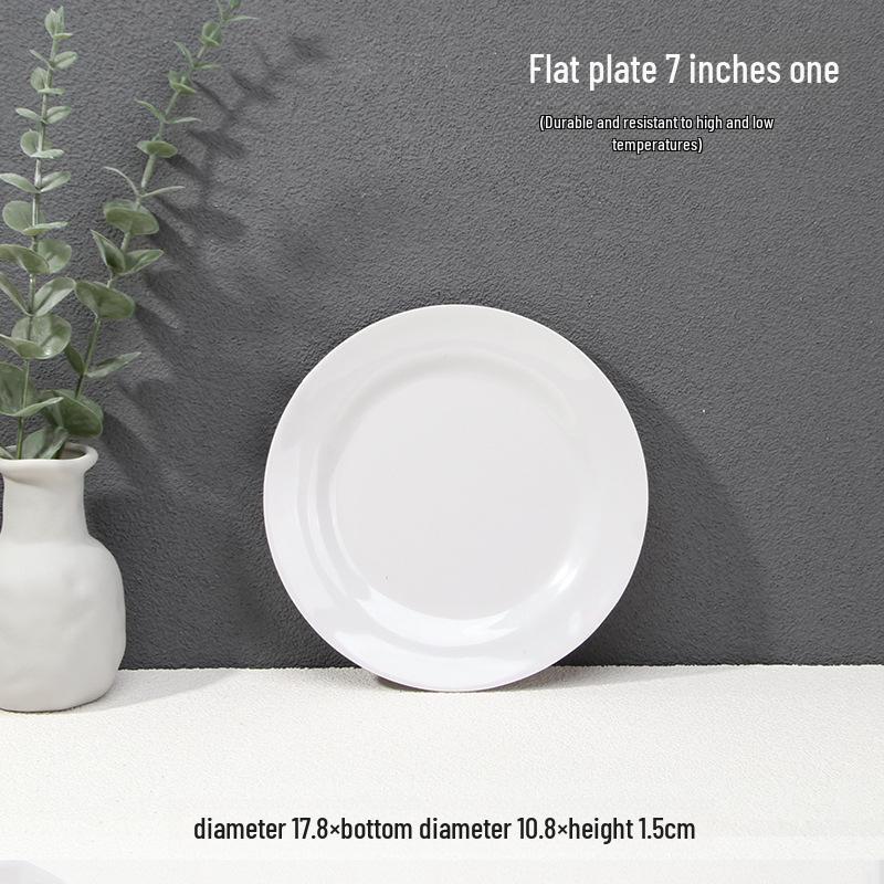 

Миска для лапши и супа A5 из белого меламина, устойчивая к высоким температурам, миска для рамена, тарелка для рисовых блинчиков, тарелка для овощей.