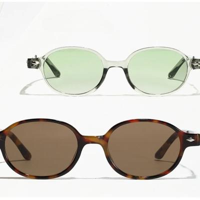 Small Oval Sunglasses for Women Men Rivets Shades Fashion Eyewear Luxury Sun Glasses UV400