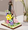 Non-Toxic Dreamy Flower Violin Mini Building Blocks Toys Set Fusion Of Music & Floral Aesthetics Detailed Design Holiday Gift