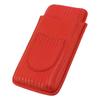 Cigar Holder Portable Moisturizing Comfortable Touch Colorfast Precise Stitching Travel Cigar Case for Men Red
