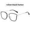 Minimalist Blue Light Glasses With Metal Tr Frame For Daily Use And Computer Work