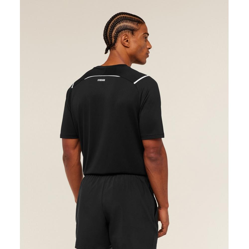 Gymshark Arrival ConTrasT T shirT Black A4c4o Bdkq