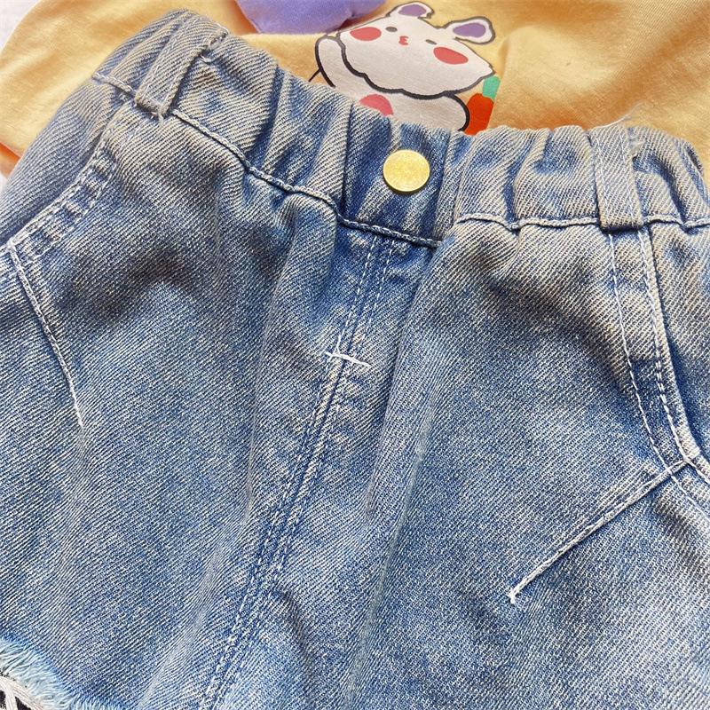 Boys' American High Street Ripped Jeans Children's Trendy Casual Straight Leg Pants Loose Pants