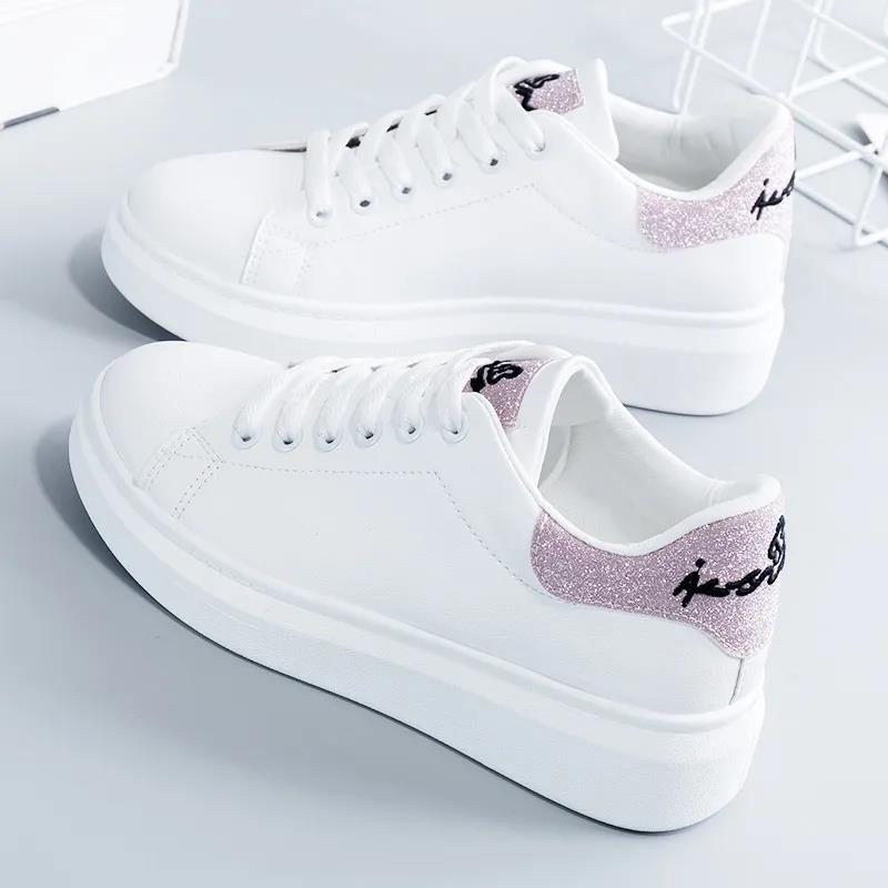 Casual White Shoes Women's Autumn New Autumn Shoes Flat Women's Shoes Spring Board Shoes White Shoes Women's