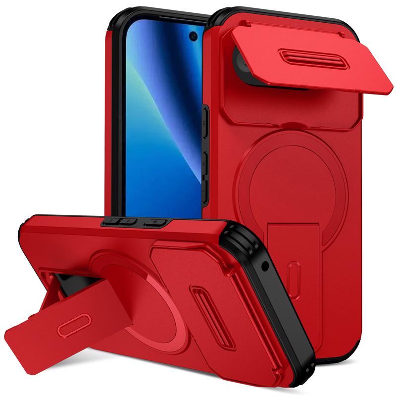 Armor Shockproof Case For Google Pixel 10A Pixel 10 Pro XL Cover Magnetic Wireless Chraging Fold Stand Shell Fundas
