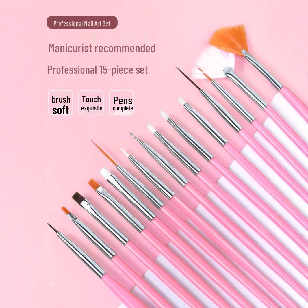 

Nail Art Brush Set: Line Drawing, Gradient Gel, UV Ombre Tools