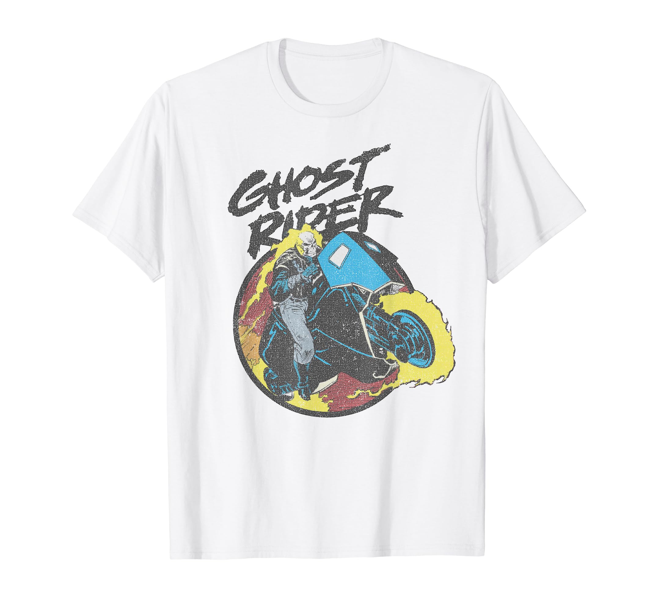 

Marvel Ghost Rider Circle Portrait Action Shot T-Shirt