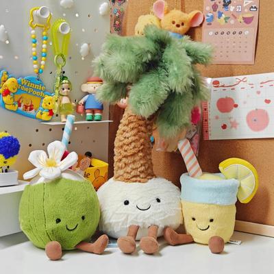 20cm Jellycat Aruban Coconut Lemonade Peluches Douces Décoration de Chambre Poupée Chat Chien Animal de Compagnie Idéal Cadeau Halloween Noël