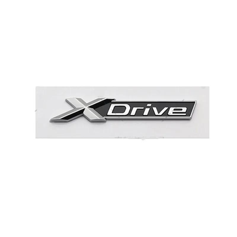 ABS Car Rear Trunk Letters Emblem Badge Fender Side Sticker For BMW XDRIVE SDRIVE 3 5 Series X3 X5 M3 M5 E46 E90 E83 F20 F30