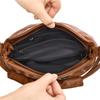 Borsa a Spalla Morbida in PU con Chiusura a Zip Frontale e Tracolla Regolabile Elegante Borsa Tote Quotidiana da Donna