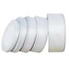 (25 Yards/Rolle) Weißes Silberkanten Satinband Großhandel Geschenkverpackung Weihnachtsband (6/10/20/25/40mm)