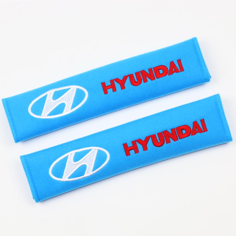 Car Seat Belt Cover Shoulder Pads Car Styling Case For Hyundai 2pcs