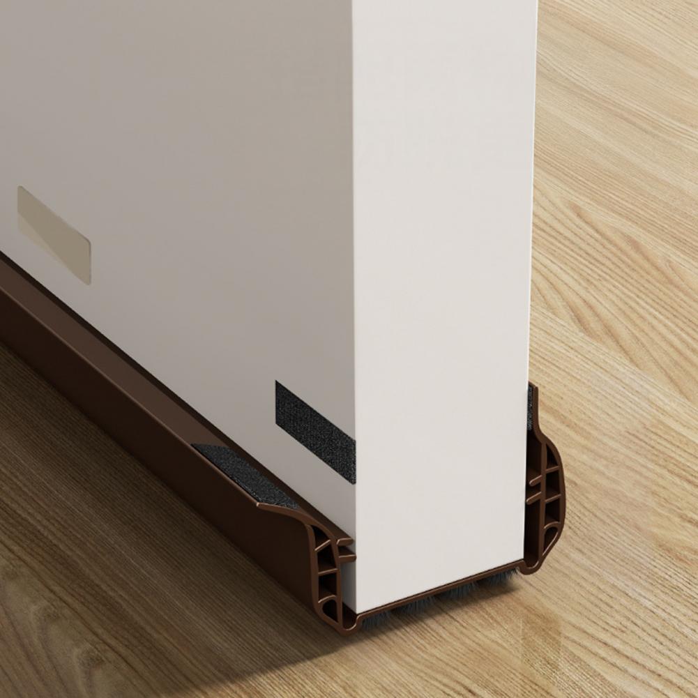 Dust Prevention Door Seal Strip Noise Reduction Door Strip Weatherproof Door Bottom Sealing Strip with Brush for Noise