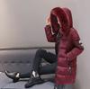 New fashion medium and long cotton-padded clothes women's large size slim-fitting hooded jacket cotton-padded jacket