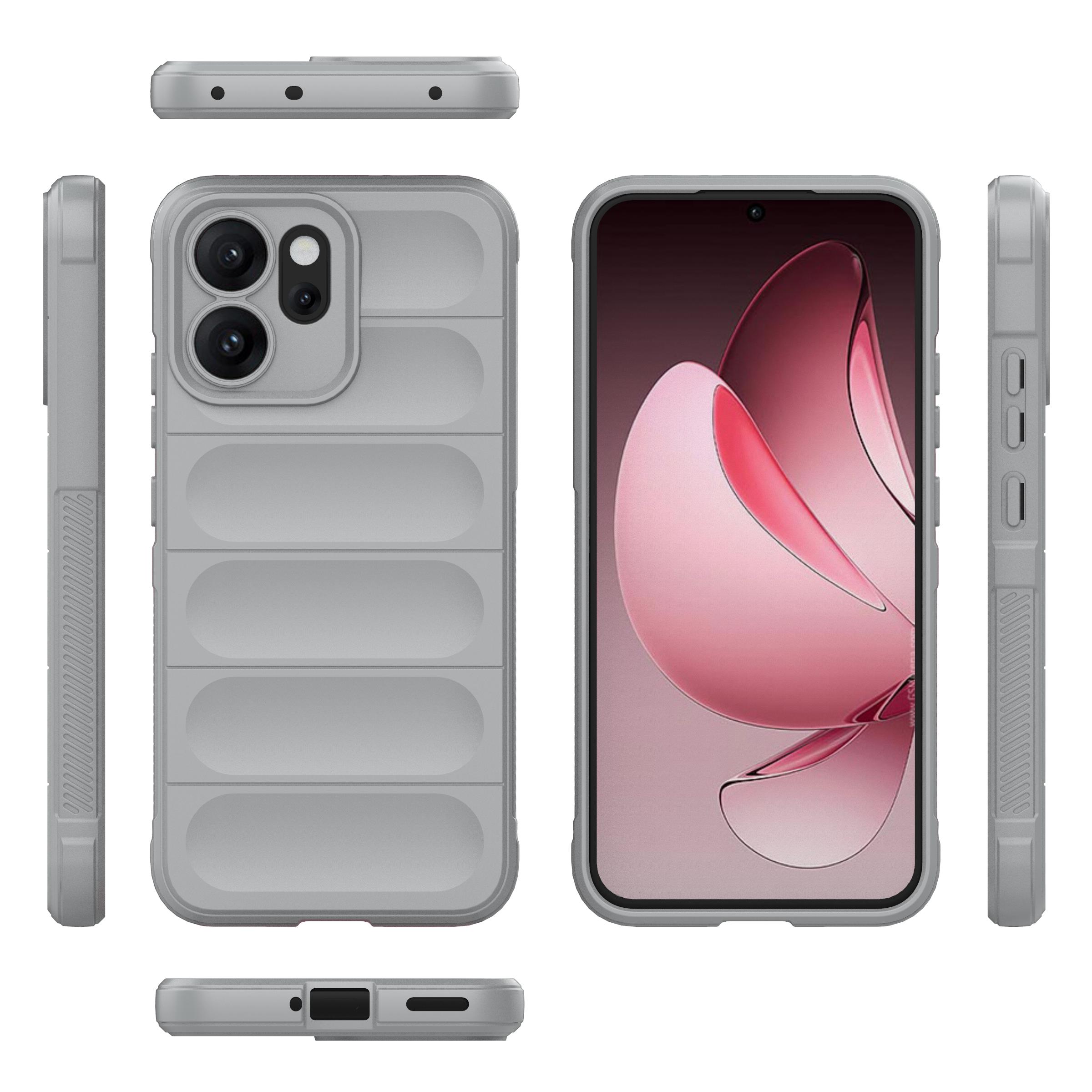 

Для Oppo Reno 14 чохол Для чохла для Oppo Reno 14 Global Бездротова зарядка ударостійкий чохол для телефону Обкладинка для Oppo Reno14 Global Oppo Reno14 світло-сірий колір