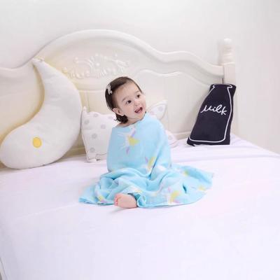 Baby-Wickeldecke aus Bambusbaumwolle, einlagig, Mulldecke, Kuscheldecke, Wickeltuch aus Bambusbaumwolle für den Sommer, kein Fluoreszierend