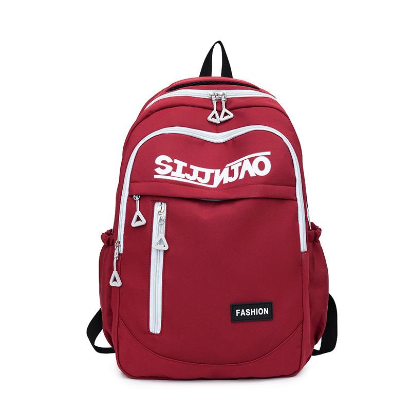 New Simple Fashion Trend Leisure Student Backpack High School Student Large Capacity Campus School Bag Fashion
