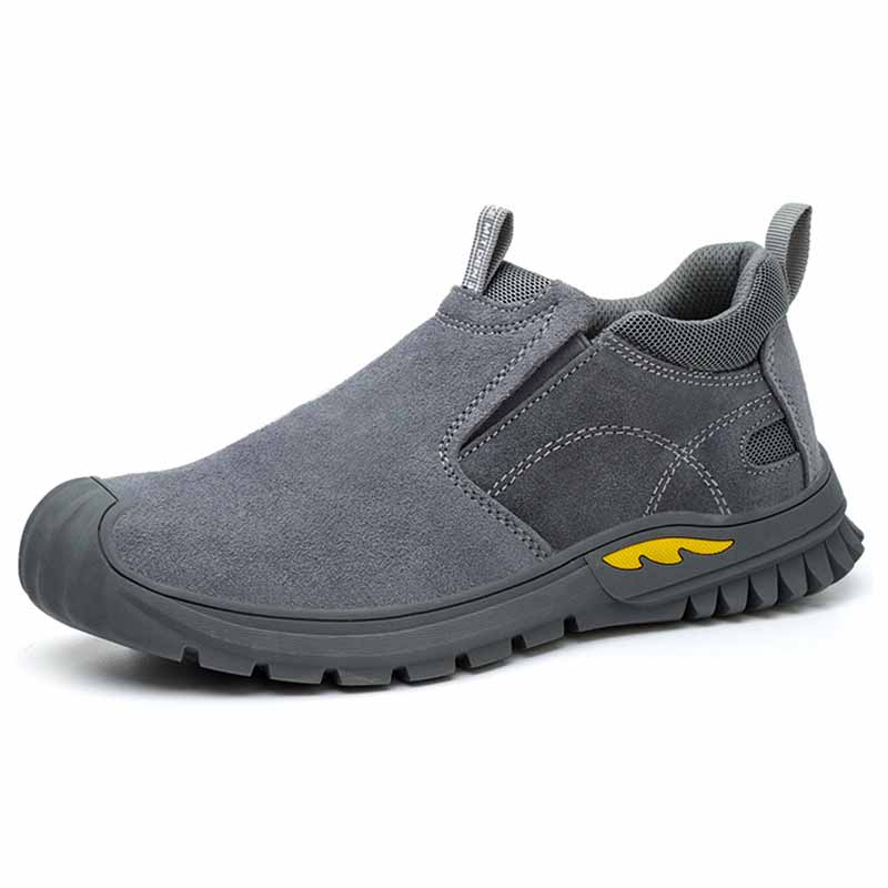 Oulylan Male Wear Resistant Safety Shoes Steel Toe Labor Footwear For Outdoor Working Anti Puncture Lightweight Industrial Boots