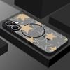 For iPhone 16 Pro Max 16E 15 14 Pro 13 Cover Stars Pattern Matte Clear Wireless Charge Shockproof Soft Edge for MagSafe Magnetic Phone Case