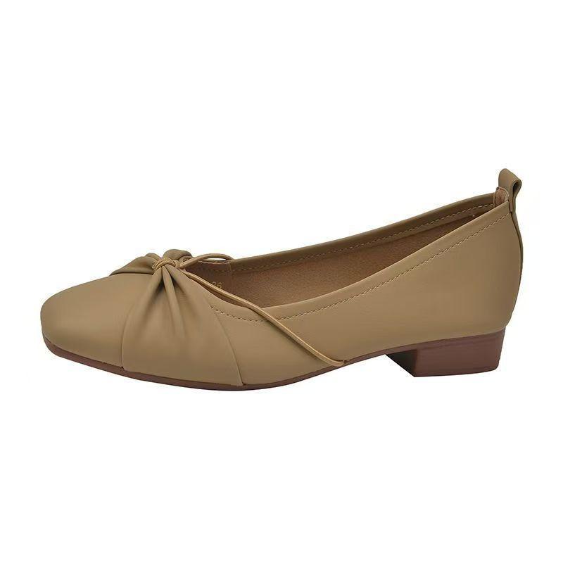 Mary Jane fairy with skirt single shoes girl 2025 new summer shallow mouth evening breeze flat bottom one pedal grandma laden shoes