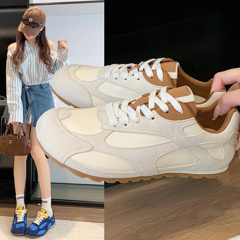 Mango head German training shoes women's 2025 new retro color matching breathable soft sole comfortable sports and leisure versatile Forrest Gump sho