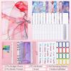 Marble A6 Budget Binder for w/ Budget Sheets Cash Envelopes Bag Colored Label Stickers for Budgeting Cash Budget Organiz