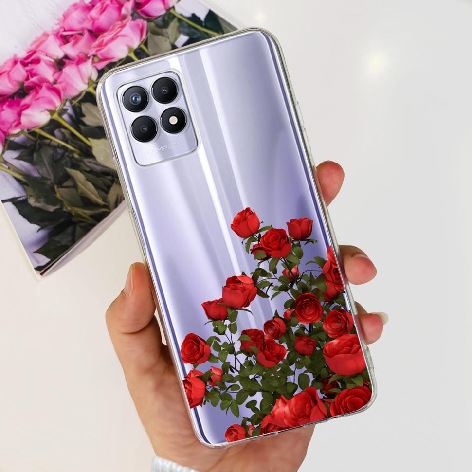 For Realme 8i Case Realme8i RMX3151 Cute Panda Cartoon Cover Soft Silicone Case For Oppo Realme Narzo 50 Narzo50  Fundas Capa