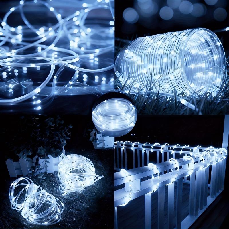 Solar Rope Lights Outdoor Waterproof Solar String Lights LED Tube Lights for Trees Garden Patio and Party Holiday Decorations